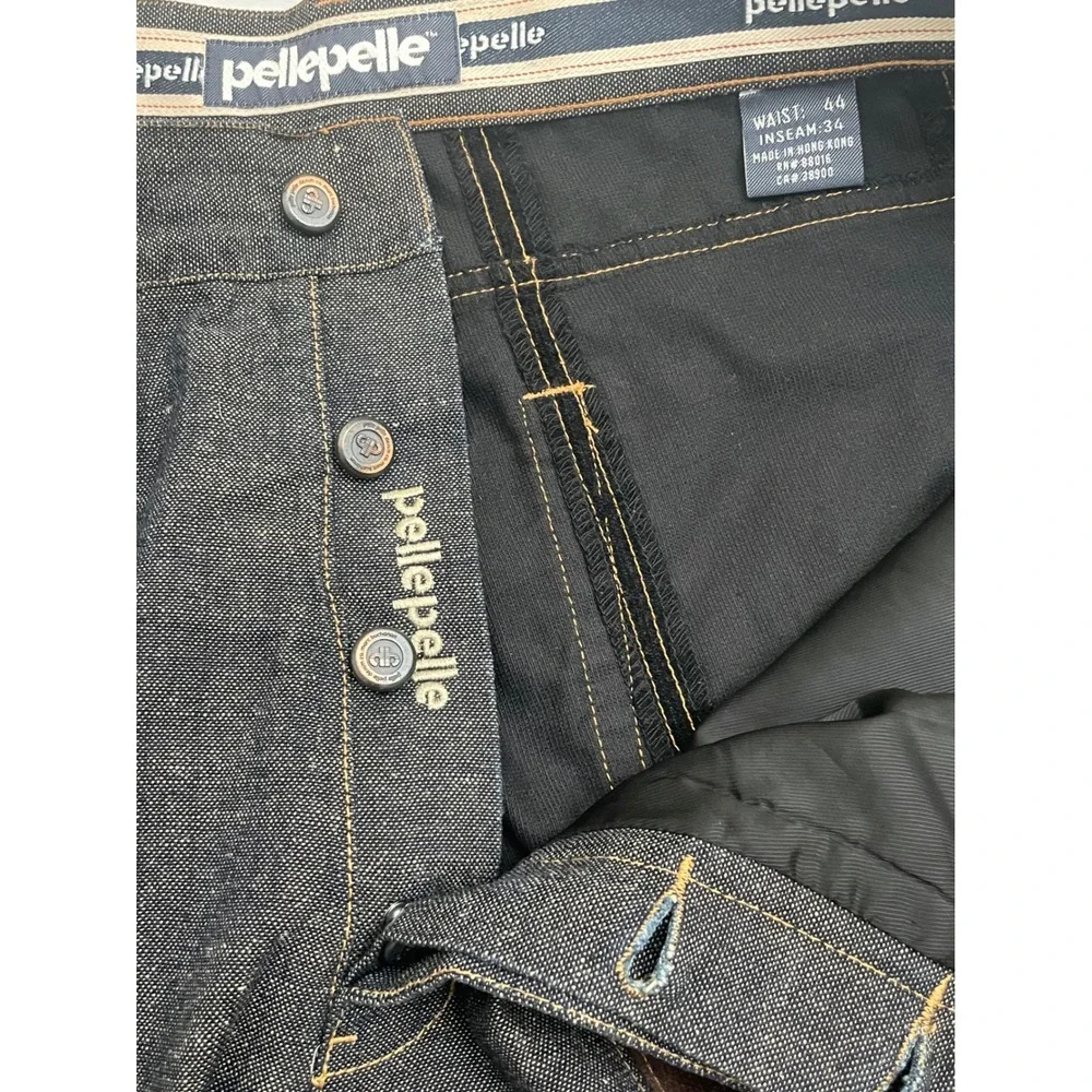 Vintage Pelle Pelle Patchwork Baggy Wide Leg Pants 42 Denim Marc Buchanan Y2K